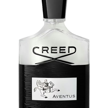 Creed Aventus perfume bottle on a white background