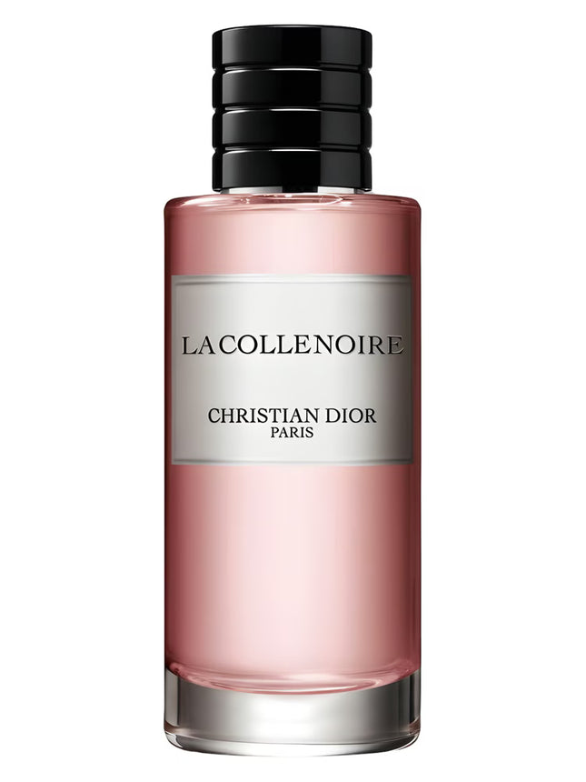 “Christian Dior La Colle Noire perfume for women and men displayed with decanting options, highlighting the floral rose scent profile