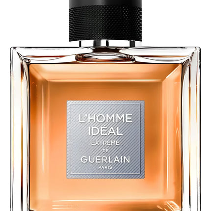 Guerlain L'Homme Ideal Extreme perfume bottle on a white background