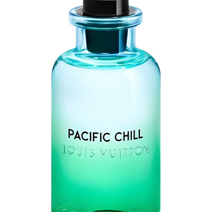 Louis Vuitton Pacific Chill perfume bottle on a white background