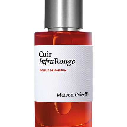 Maison Crivelli Cuir InfraRouge perfume bottle on a white background