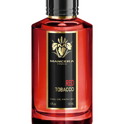 Red Mancera Red Tobacco perfume bottle on a white background