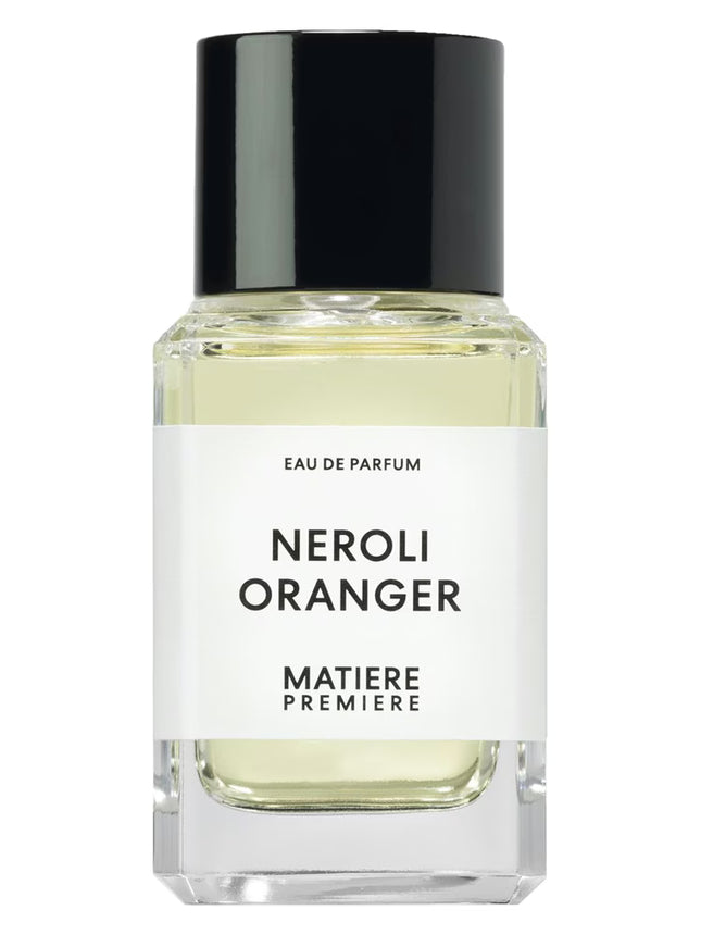 Perfume bottle labeled 'Neroli Oranger' by Matiere Premiere on a white background