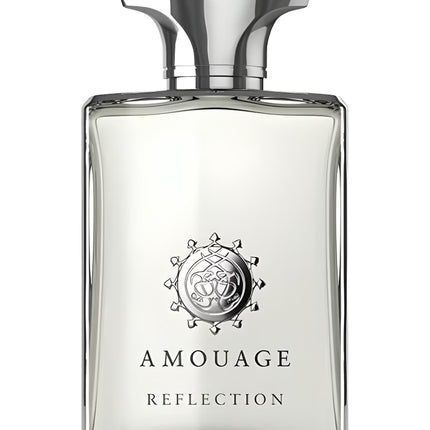 Amouage Reflection perfume bottle on a white background