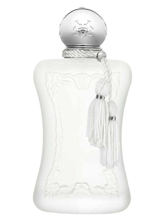 Valaya perfume bottle with silver cap on a white background