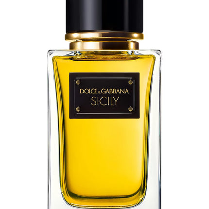 Dolce & Gabbana Sicily perfume bottle on a white background