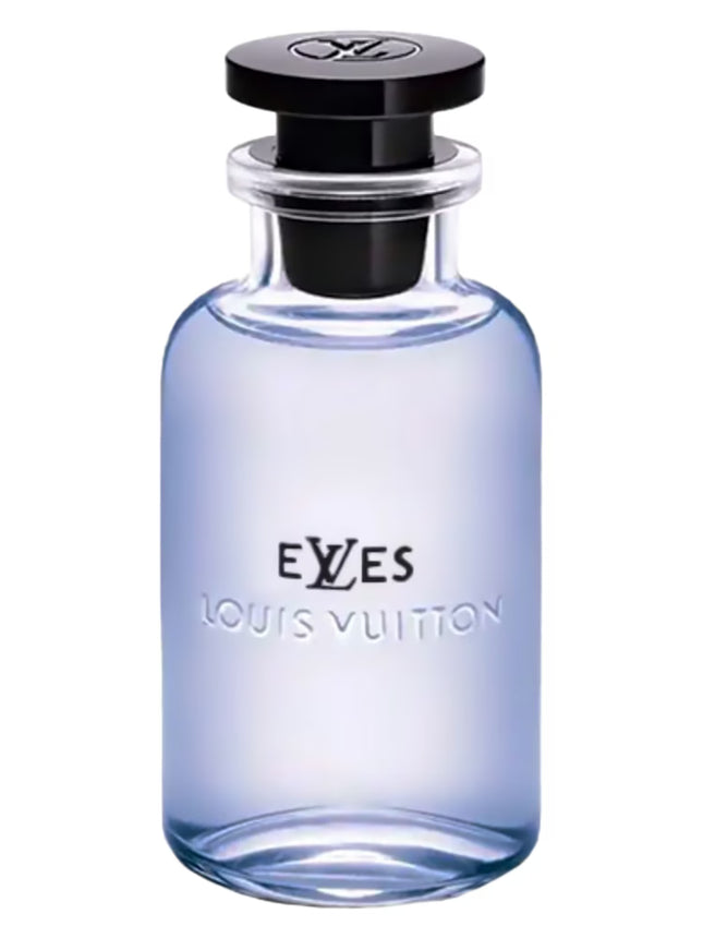 Louis Vuitton EYES perfume bottle on a white background