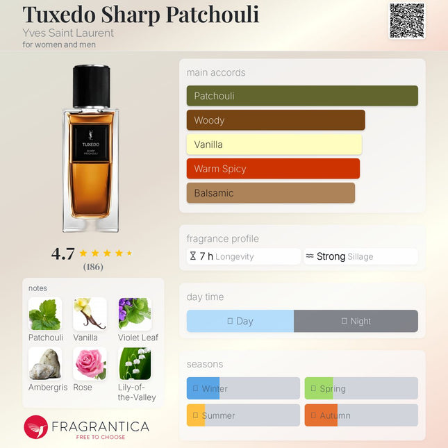 Tuxedo Sharp Patchouli Yves Saint Laurent for women and men