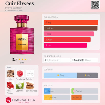 Balmain: Cuir Élysées Pierre Balmain for women and men