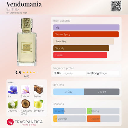 Ex Nihilo Vendomania  for women and men