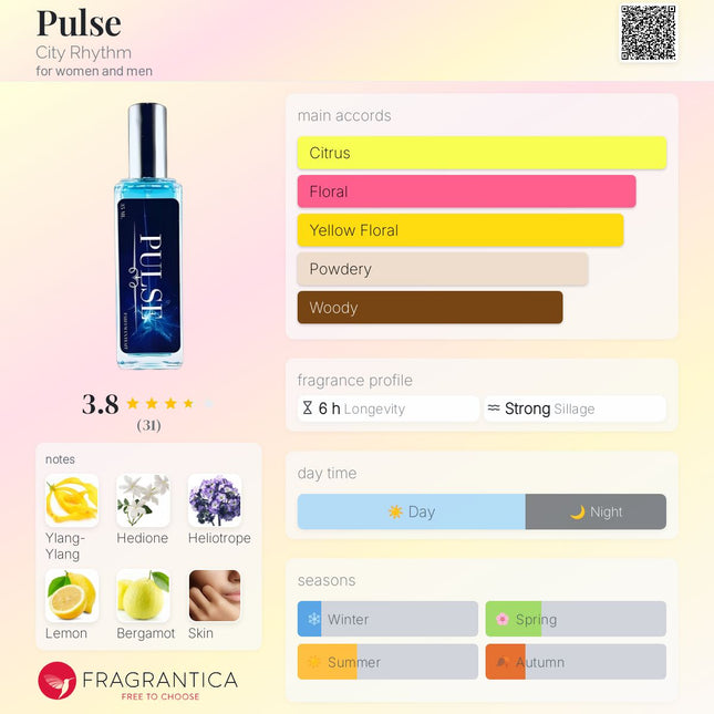 City Rhythm Pulse  for women and men