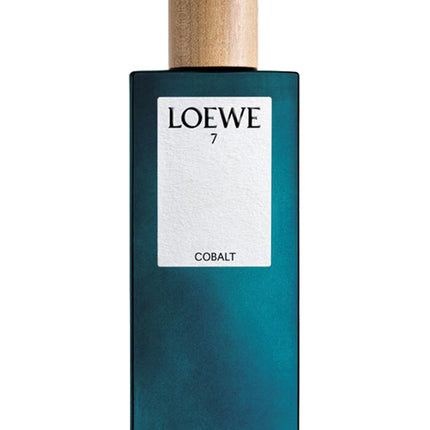 Decanted Loewe 7 Cobalt fragrance showing top notes of sage, cassis and clove; mid notes of pink pepper and incense; and base notes of vetiver and tonka bean