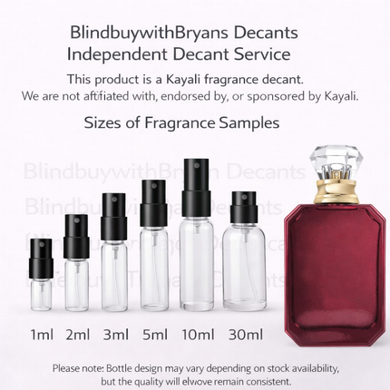 Lovefest Burning Cherry Kayali 48 perfume decanted by blindbuywithbryan.com, rich cherry gourmand fragrance