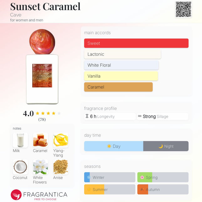 Sunset Caramel Cave for women and men